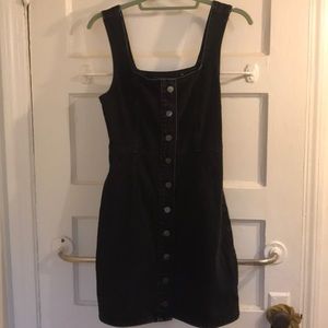 Urban Outfitters - washed black button up dress